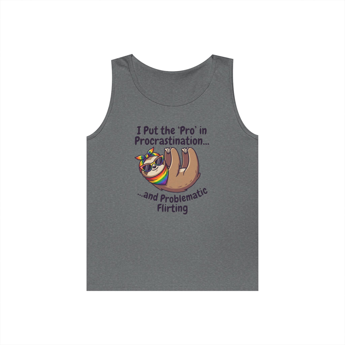 Color: Graphite Heather | Pro in Problematic Flirting Tank Top
