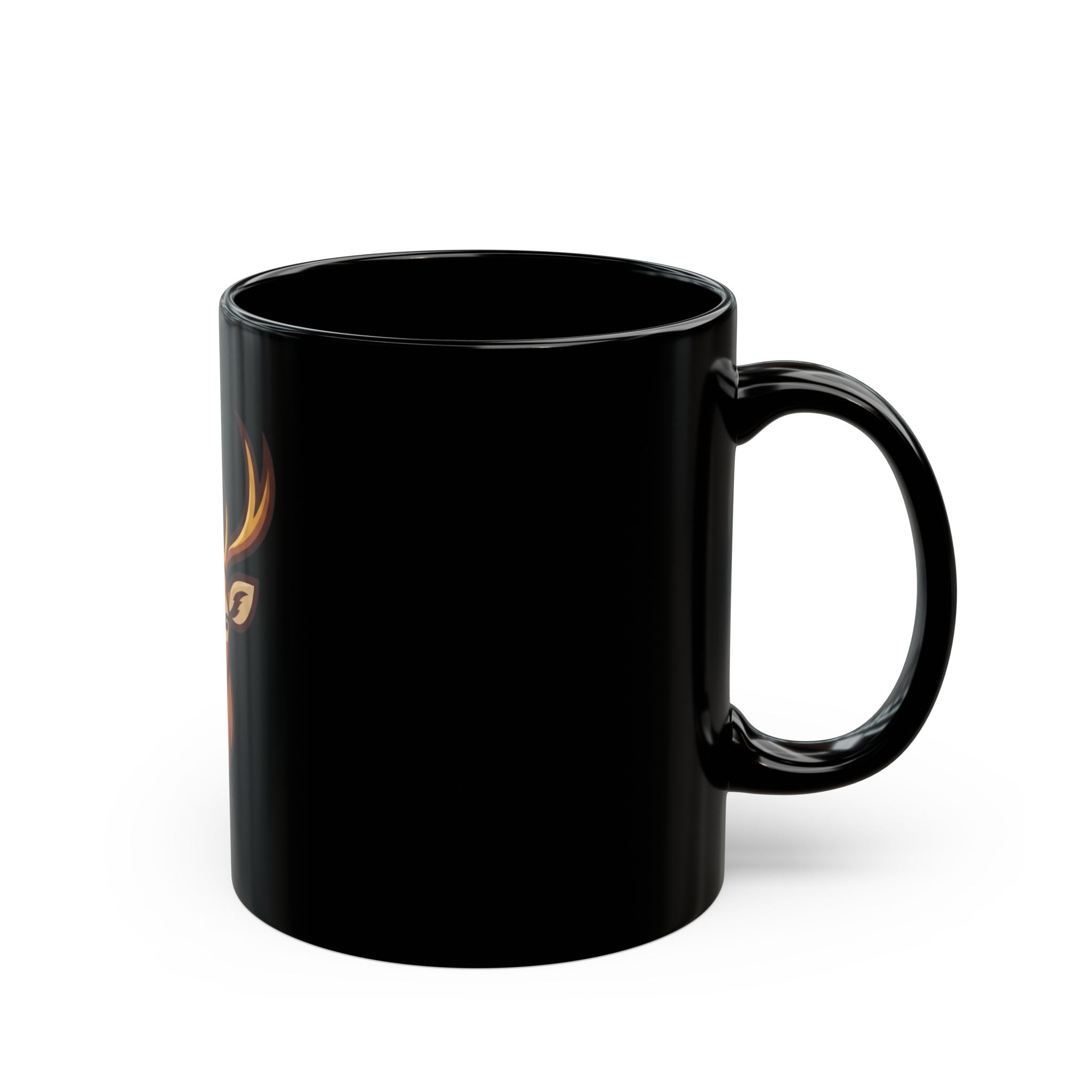 "August Legend" Black Ceramic Mug — Graphic