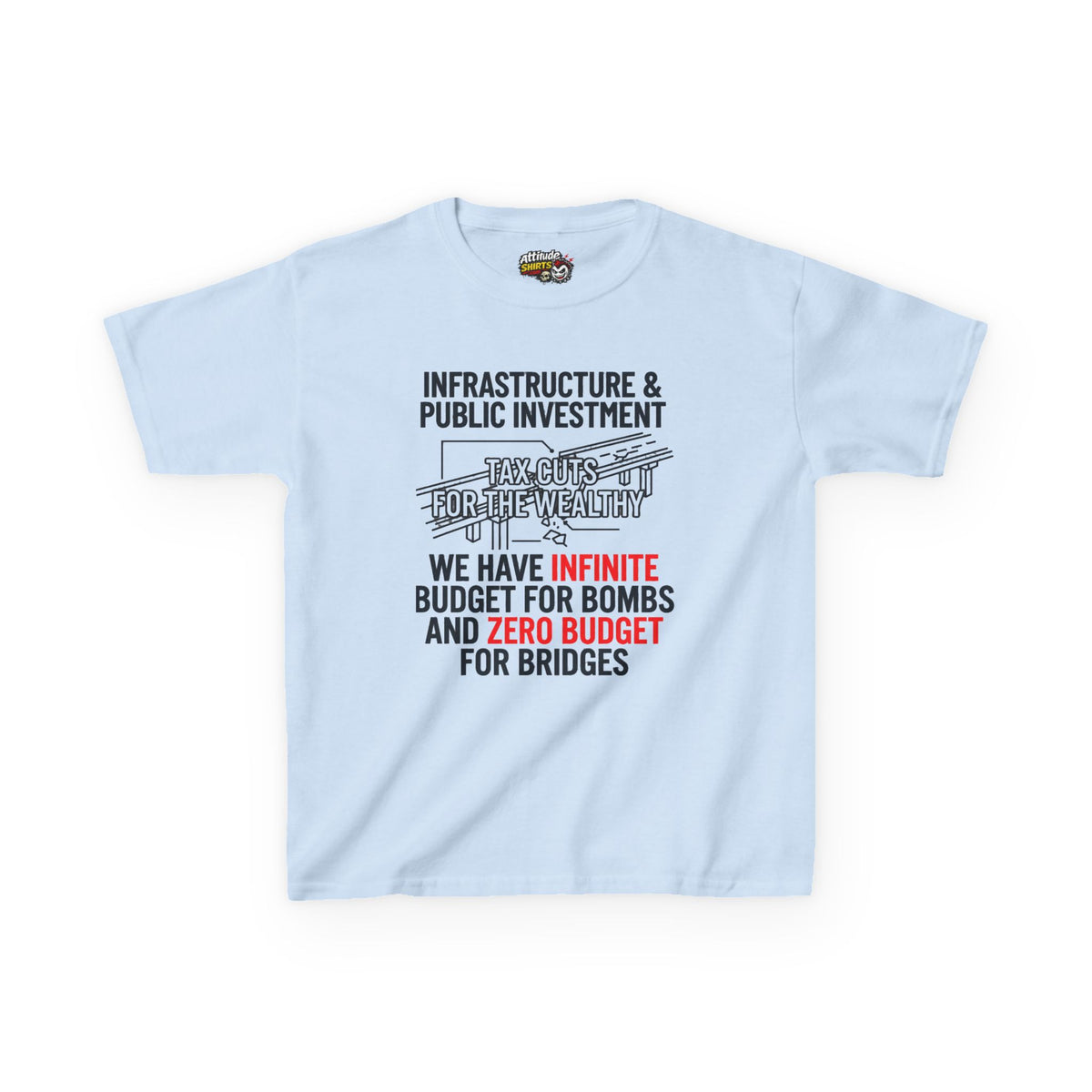 Protest Series - Fix The Roads Kids Tee