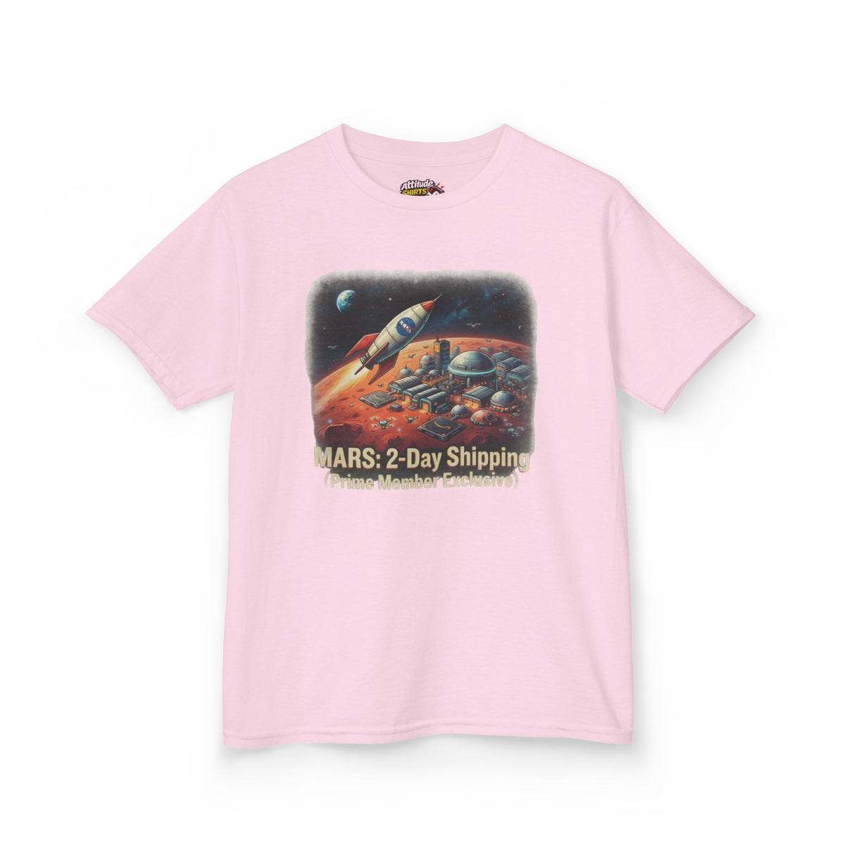 Color: Light Pink | Mars 2 Day Shipping Kids Tee