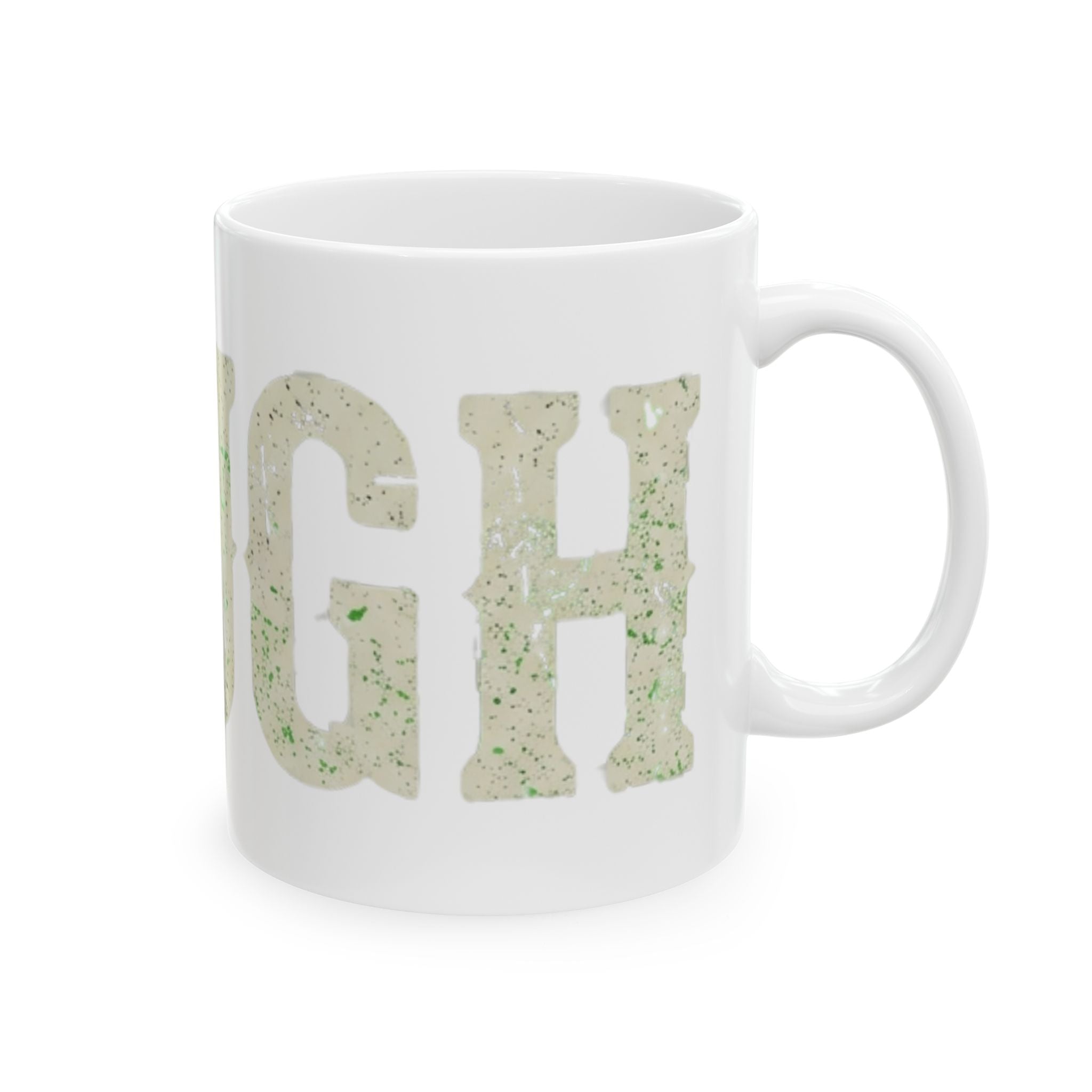 "Choose to Laugh" White Ceramic Mug — Graphic