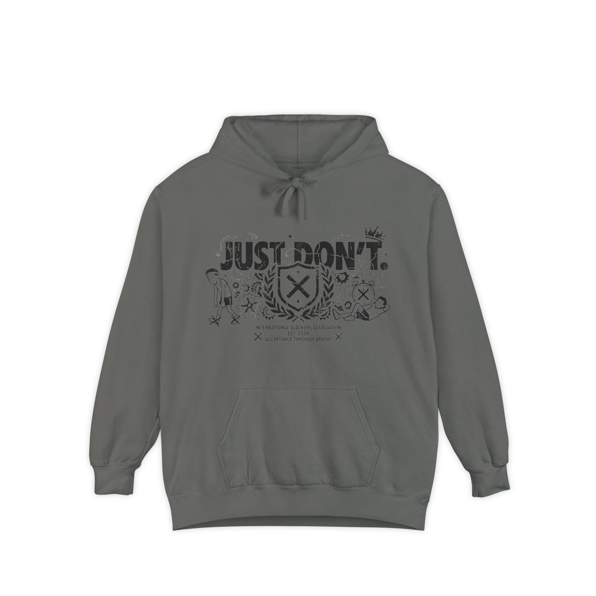 The Anti-Motivational Manifesto | Garment-Dyed Hoodie — AttitudeShirts