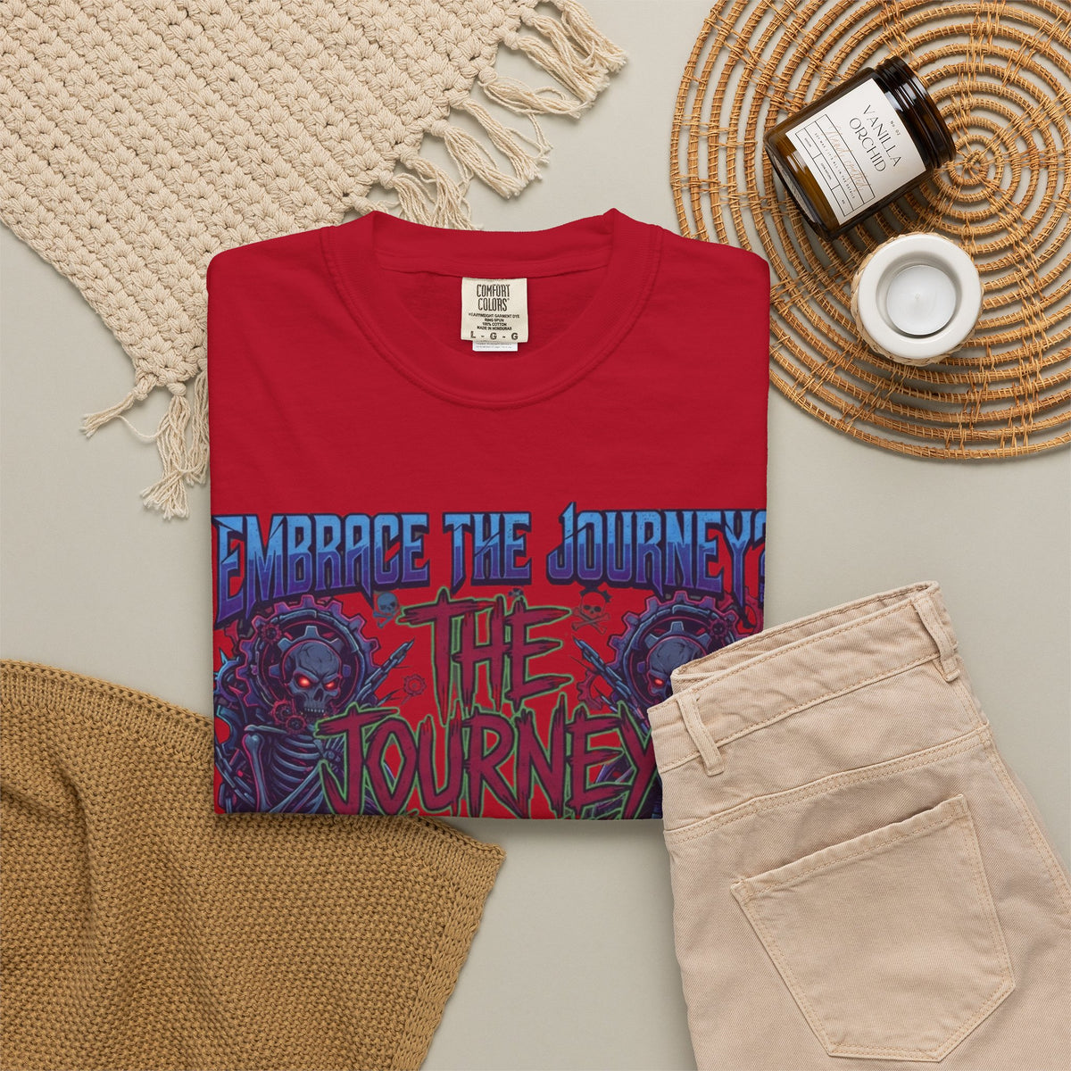 "Embrace the Journey - The Journey Sucks" Unisex Garment-Dyed Tee
