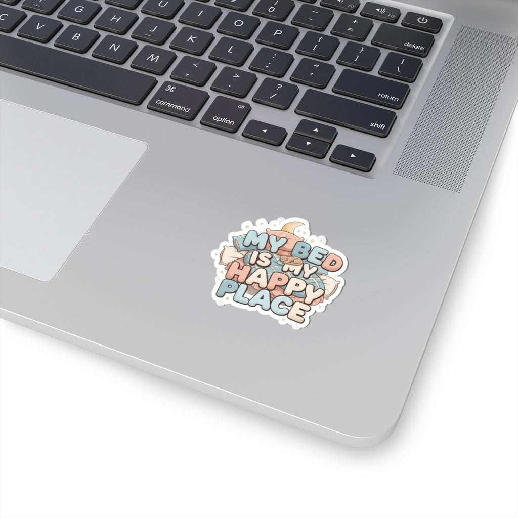 Bed > People: A Love Story | Kiss-Cut Sticker — AttitudeShirts