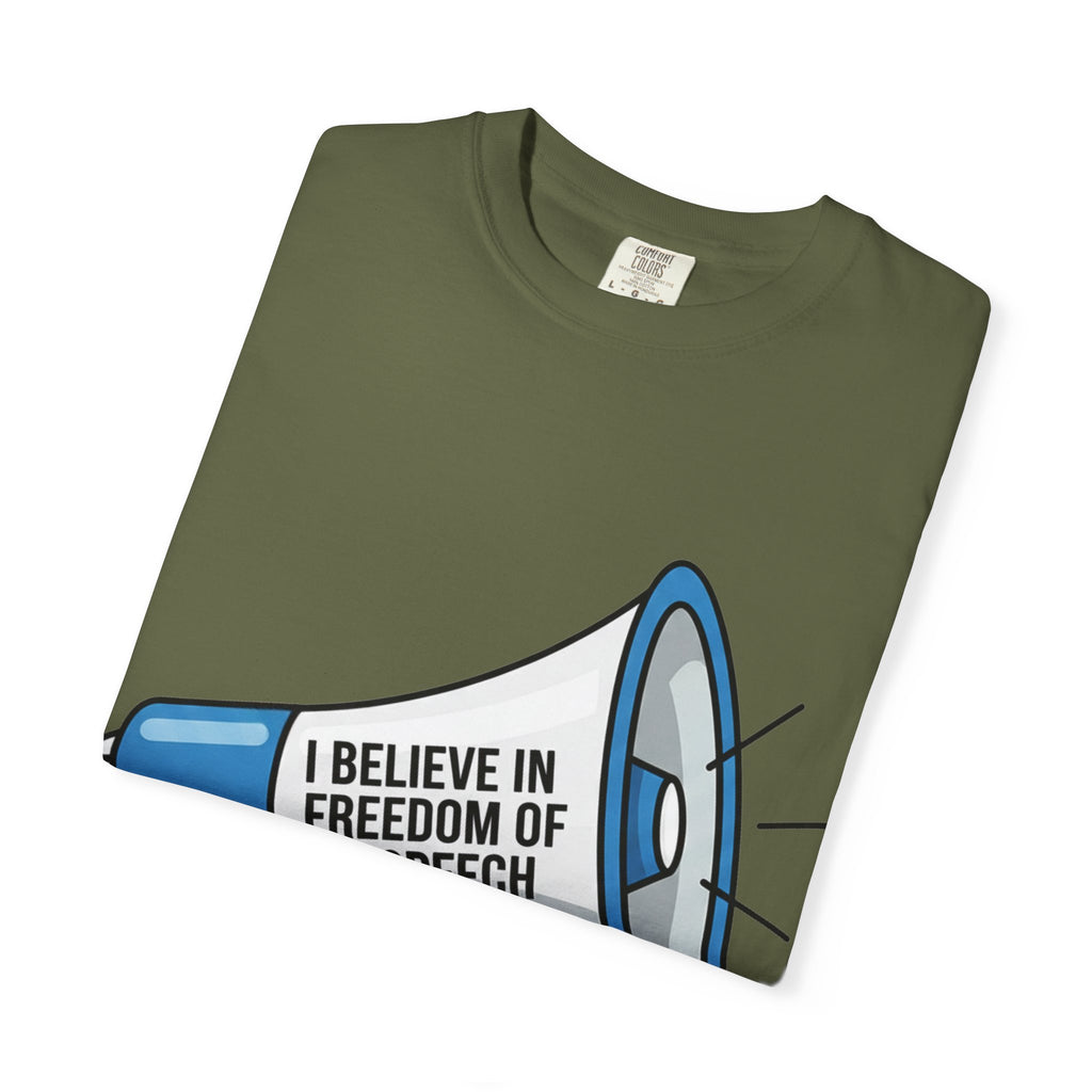 "Freedom of Speech" Unisex Garment-Dyed T-shirt
