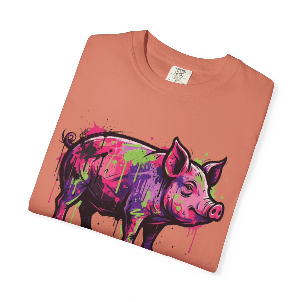 Barnyard Pig Unisex Garment-Dyed Tee