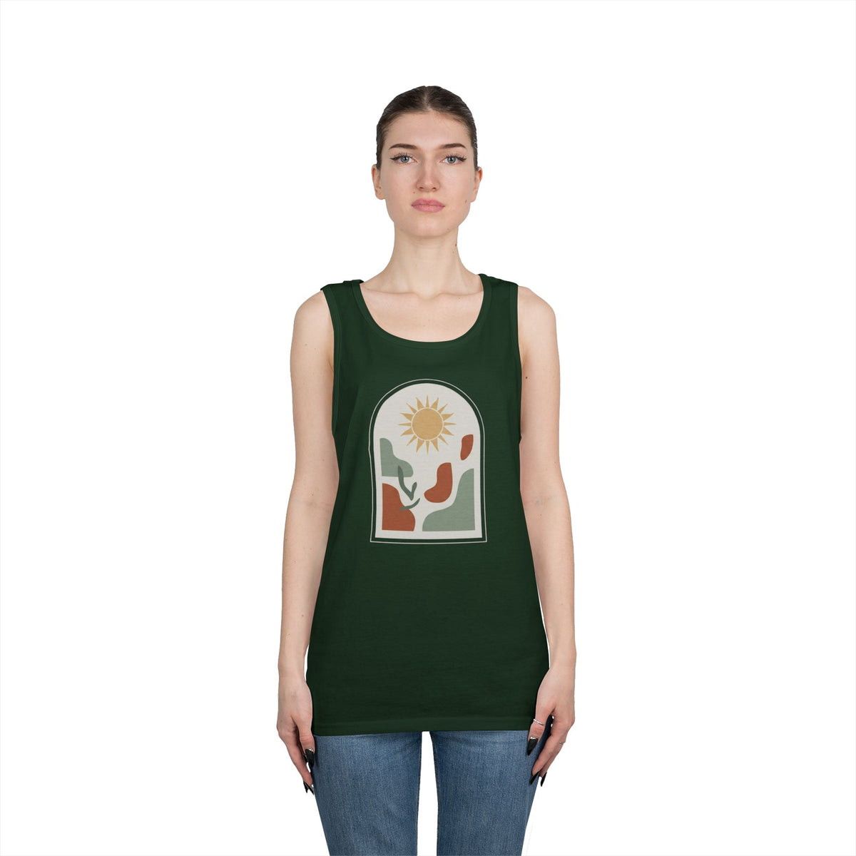 Color: Forest Green | Desert Sun Tank Top