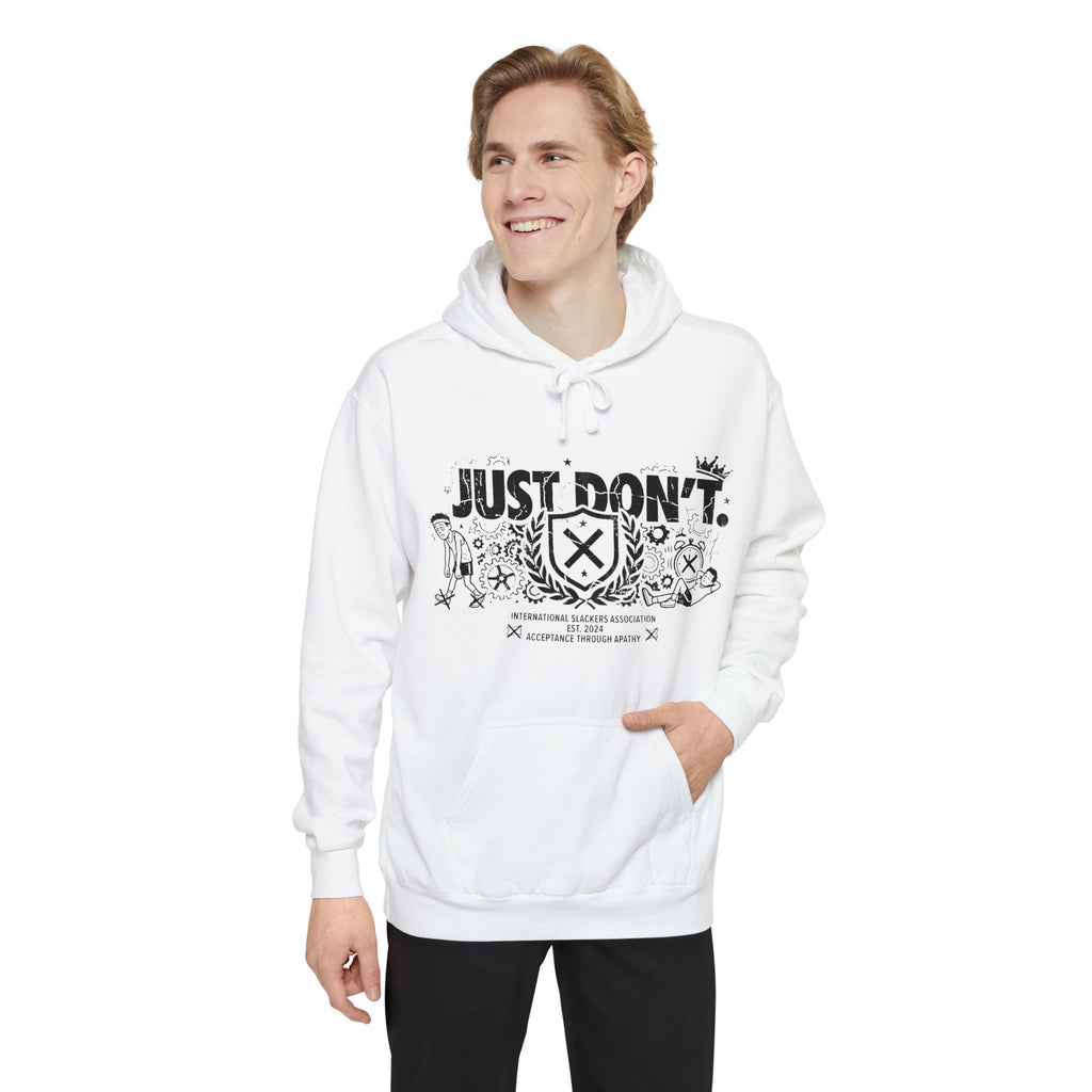 The Anti-Motivational Manifesto | Garment-Dyed Hoodie — AttitudeShirts
