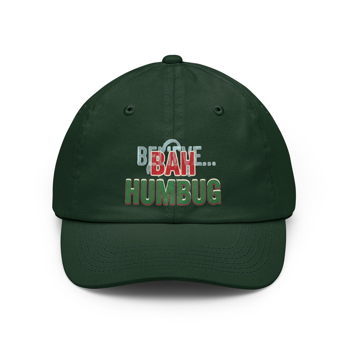 Color: Forest Green | Bah Humburg Dad Hat