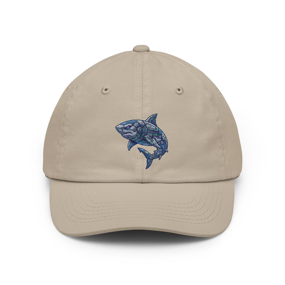 Color: Stone | Cyber Shark Dad Hat