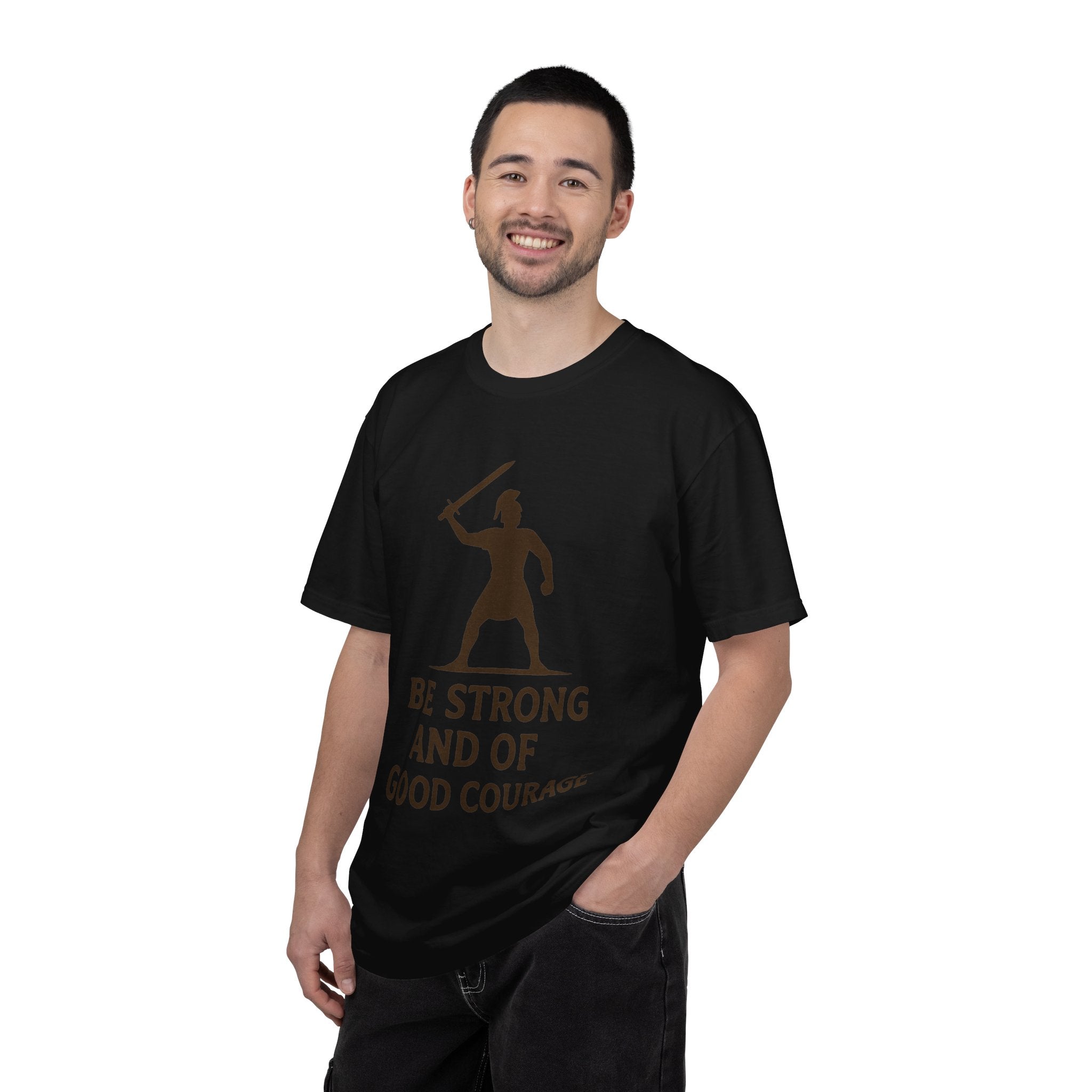 "Be Strong and of Good Courage-2" Unisex Garment-Dyed T-shirt