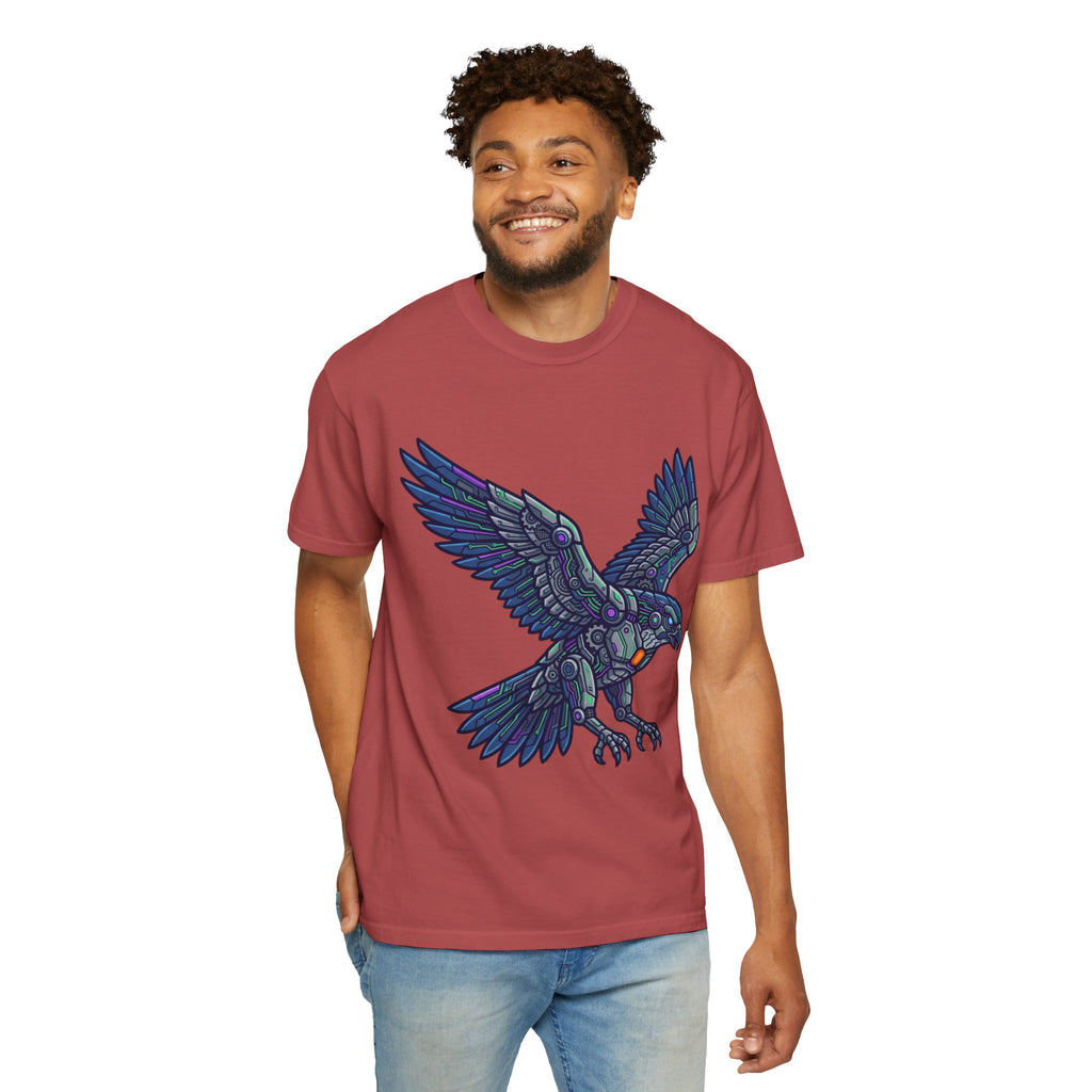 "Cyber Eagle" Unisex Garment-Dyed Tee