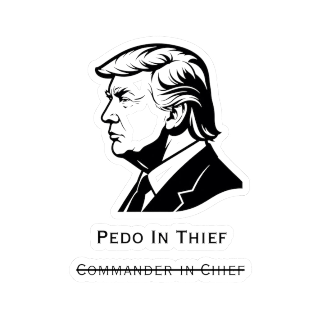 Pedo In Thief | Kiss-Cut Sticker — AttitudeShirts