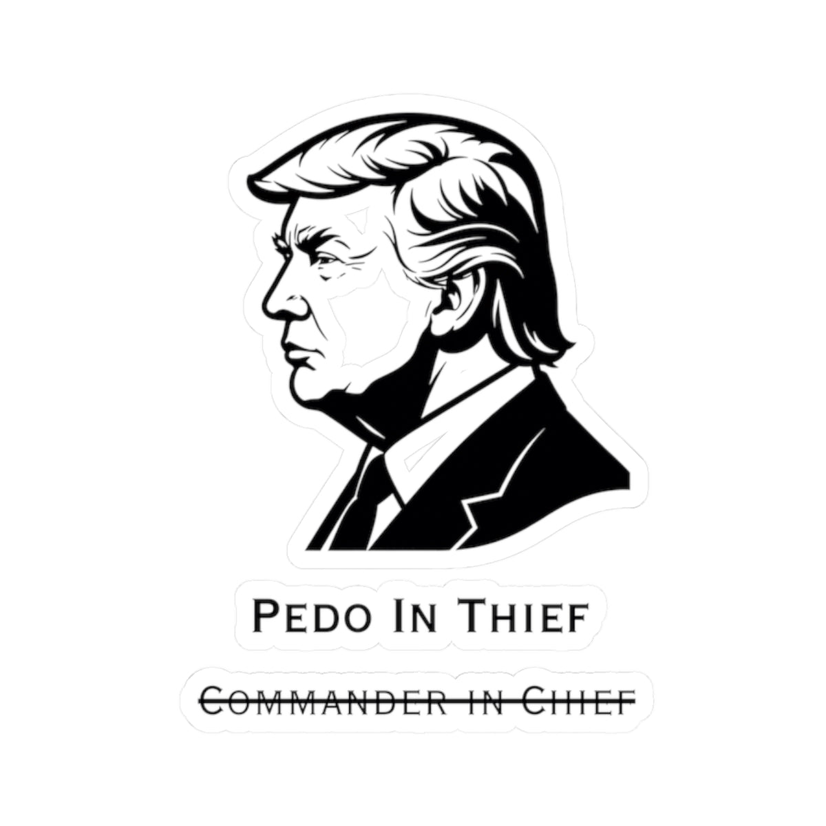 Pedo In Thief | Kiss-Cut Sticker — AttitudeShirts
