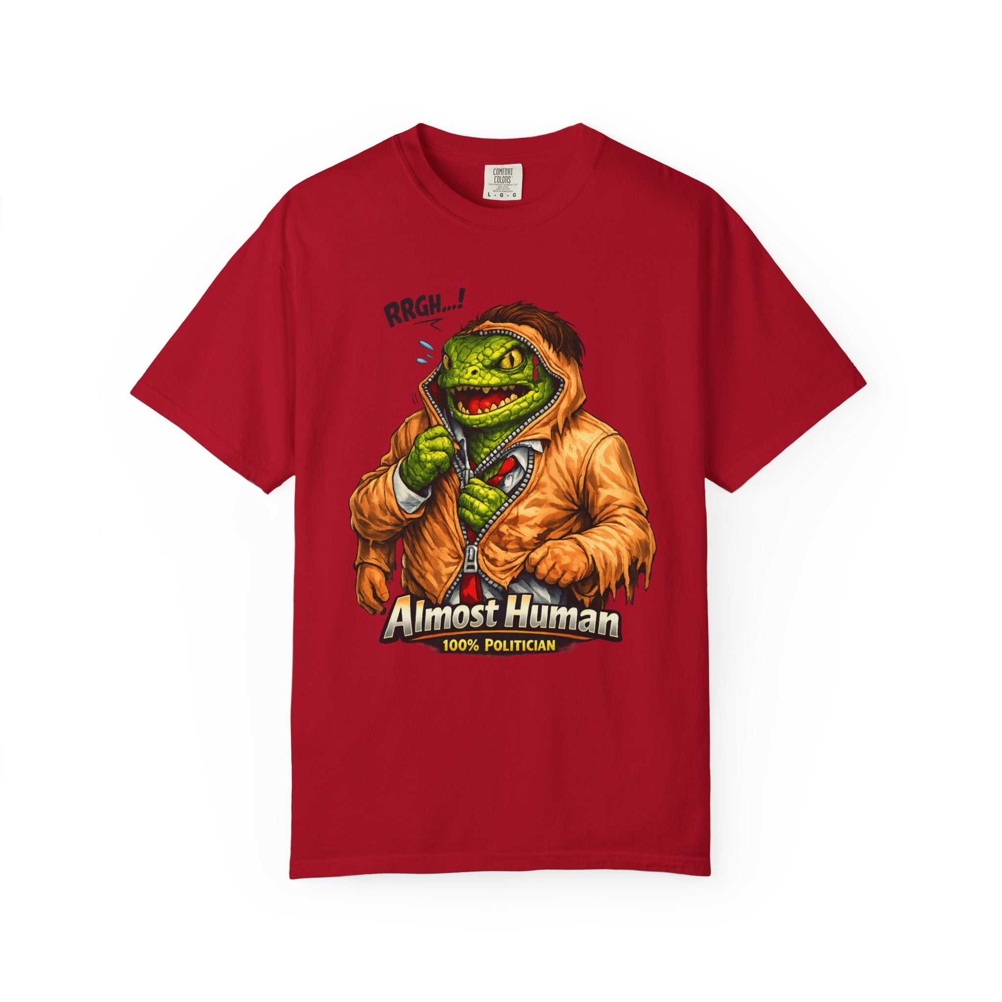 "Almost Human" Unisex Garment-Dyed T-shirt