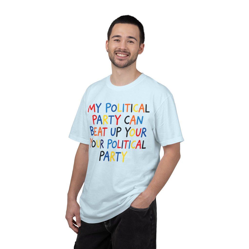 "Political Parties" Unisex Garment-Dyed Tee