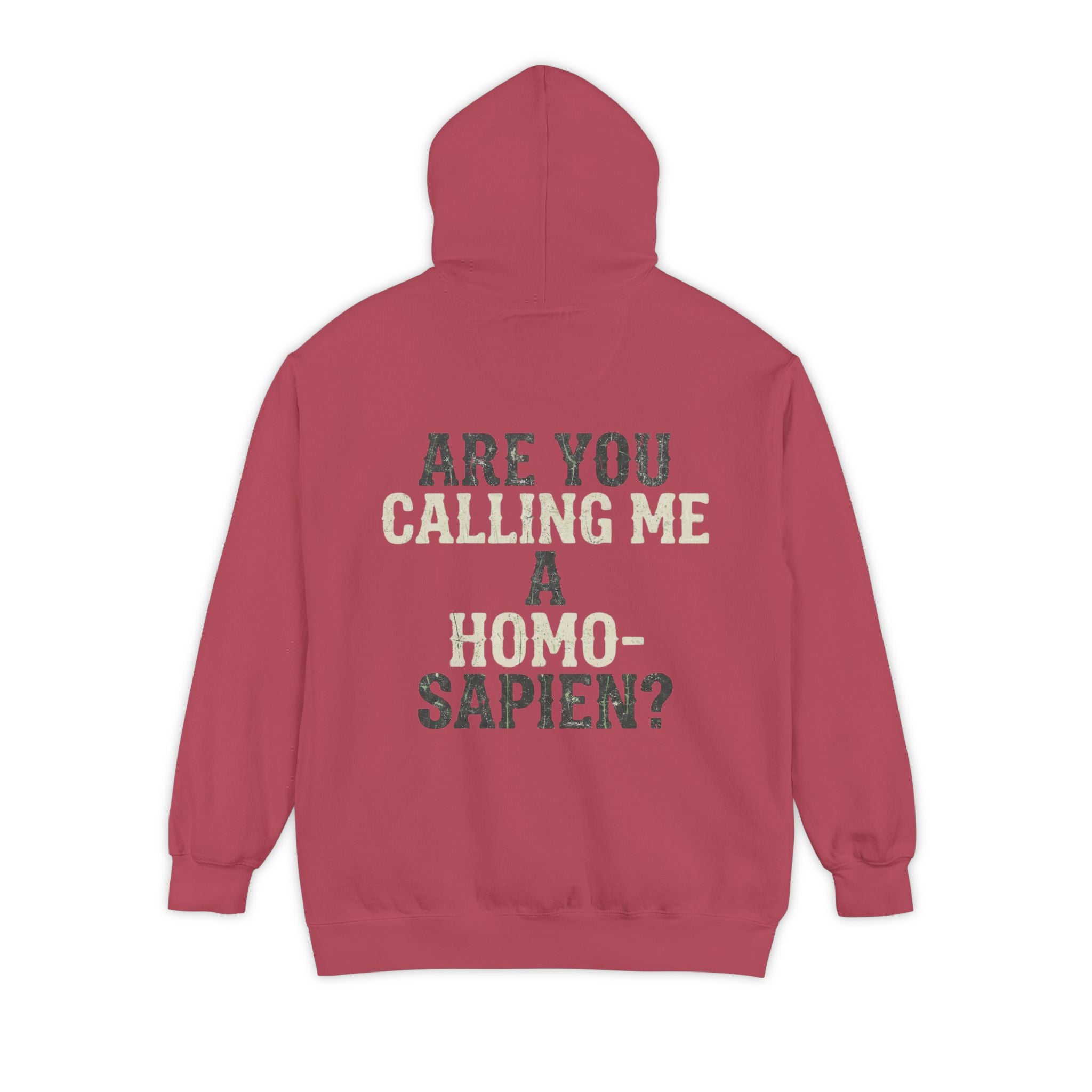 "Are You Calling Me a Homo-Sapien" Garment-Dyed Hoodie