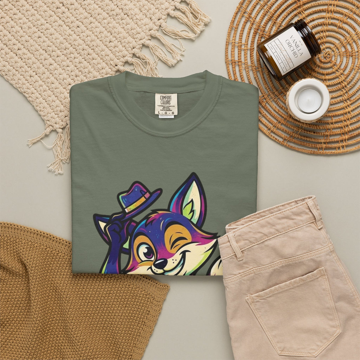 "Mischievous" Unisex Garment-Dyed Tee