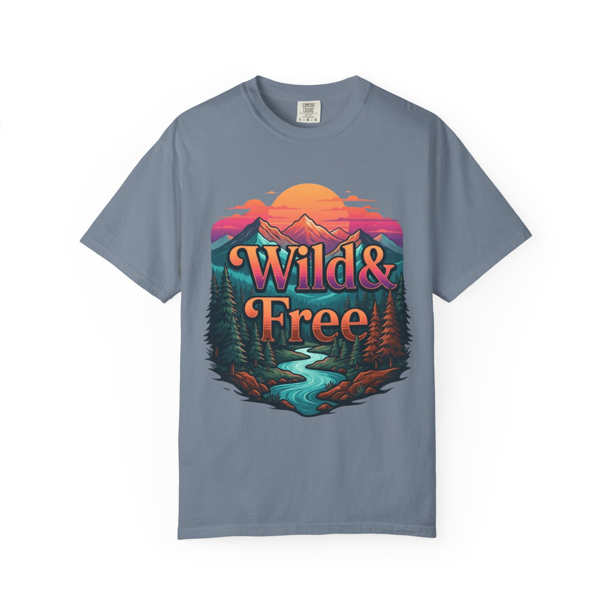 Color: Blue Jean | Wild & Free Unisex Garment-Dyed Tee