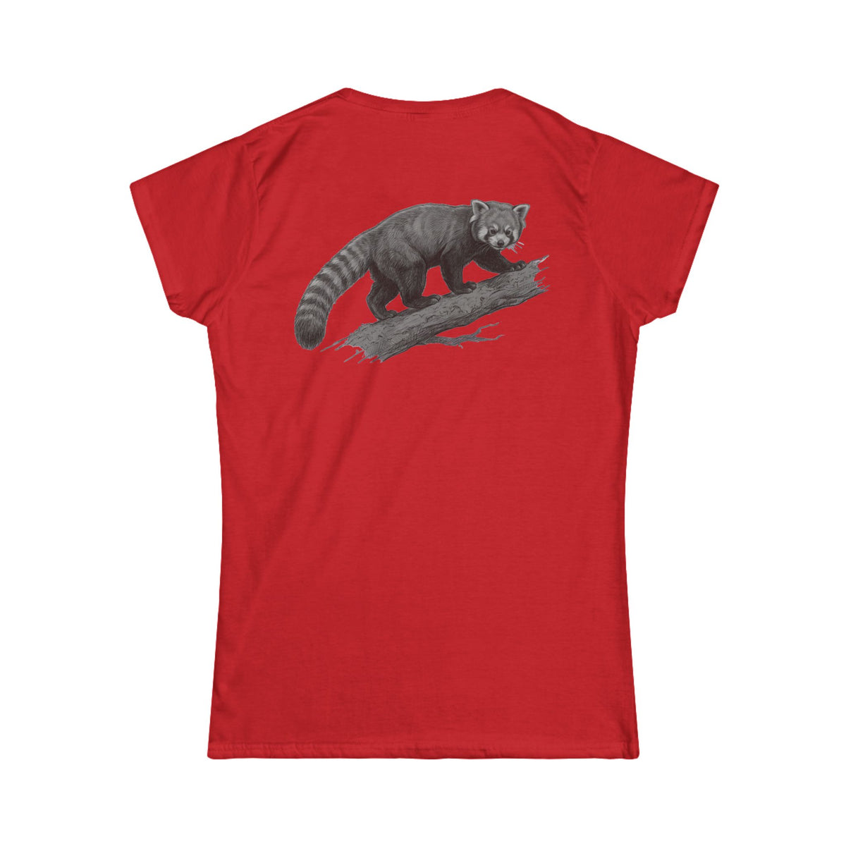 "Pencil Sketch Art Red Panda" Women's Tee