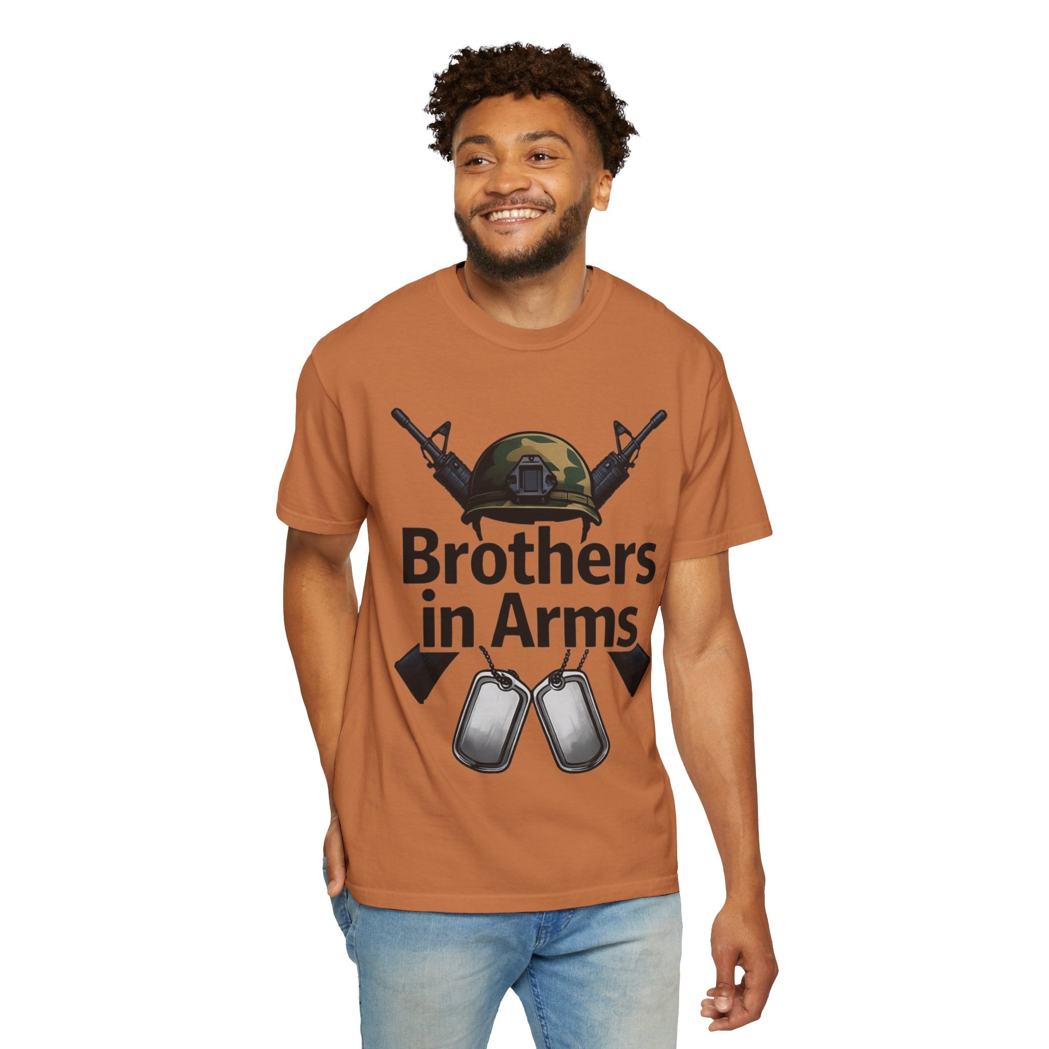 "Brothers in Arms" Unisex Garment-Dyed T-shirt