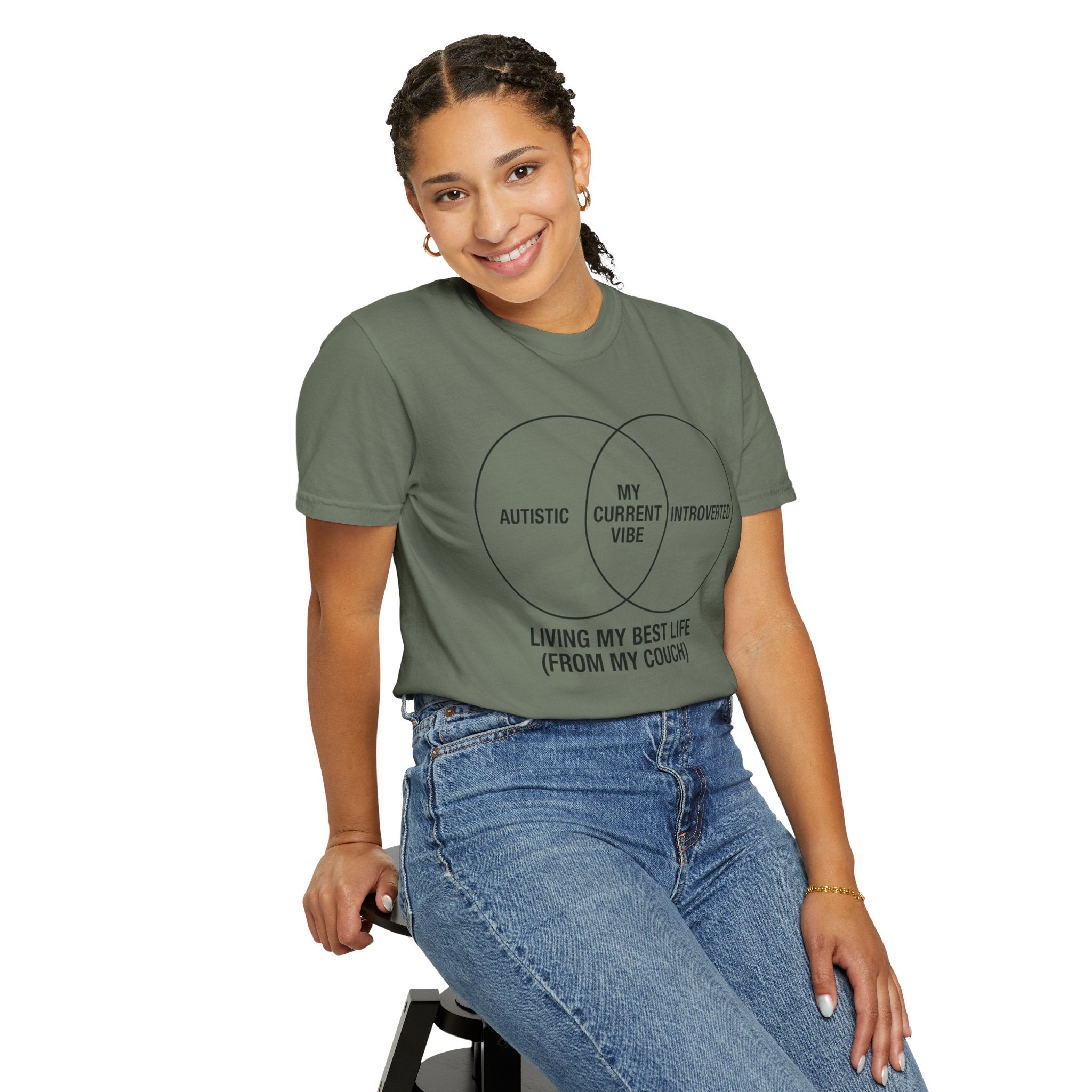 "Living My Best Life" Unisex Garment-Dyed Tee