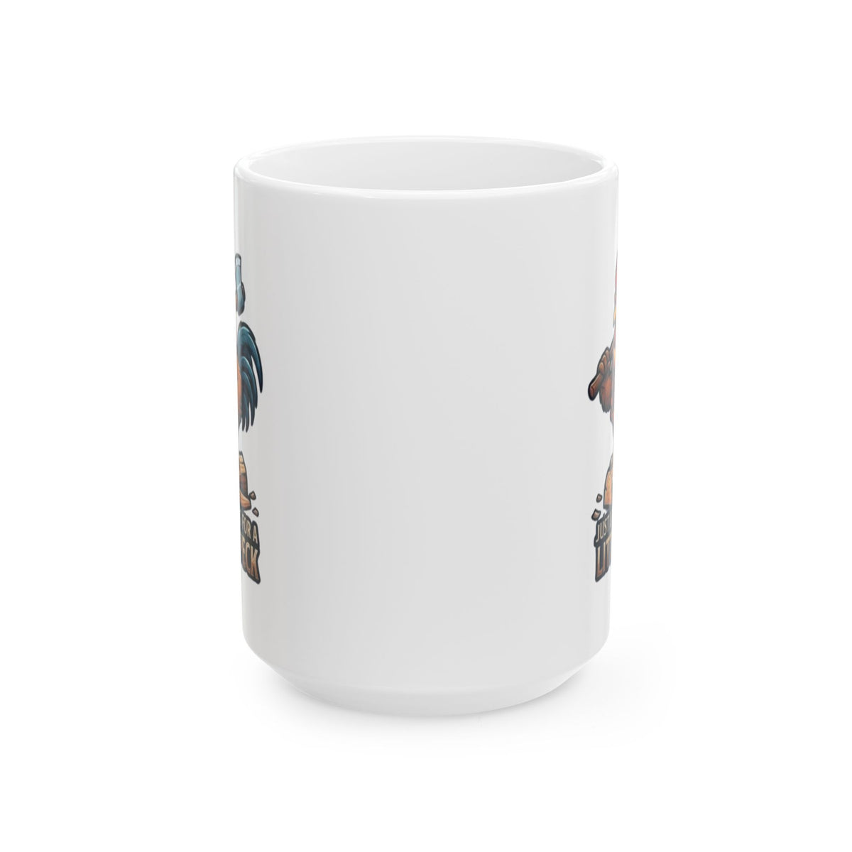 "Looking For A Little Peck" White Ceramic Mug