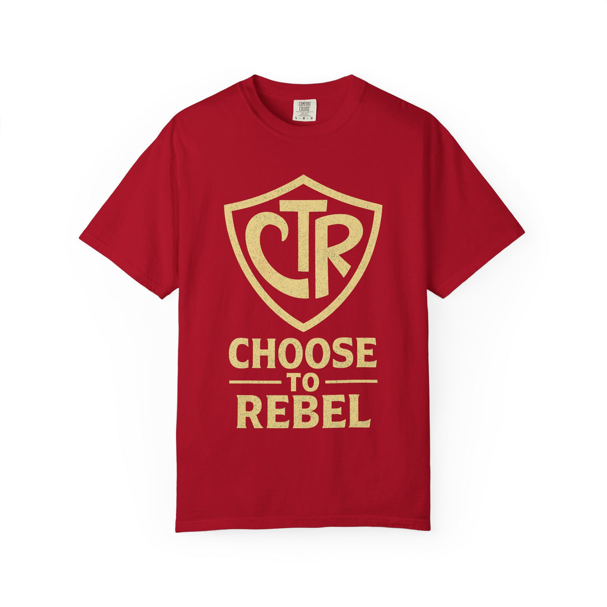 Color: Red | CTR: Choose to Rebel Unisex Garment-Dyed T-shirt