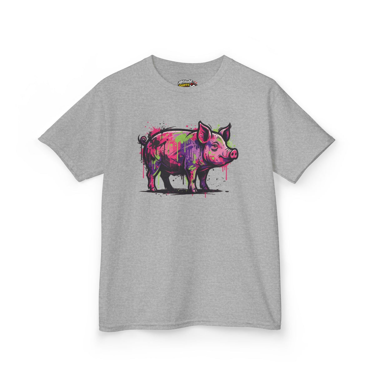 Color: Sport Grey | Barnyard Pig Kids Tee