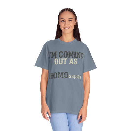 "I'm Coming Out" Unisex Garment-Dyed Tee