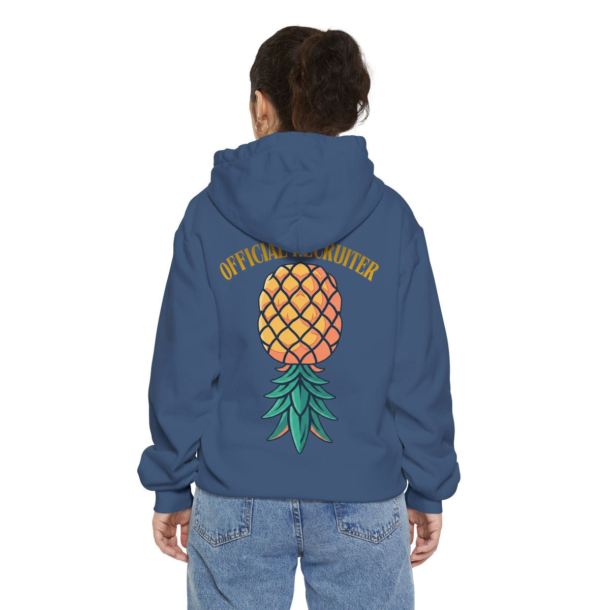 Color: True Navy | Official Recruiter Garment-Dyed Hoodie