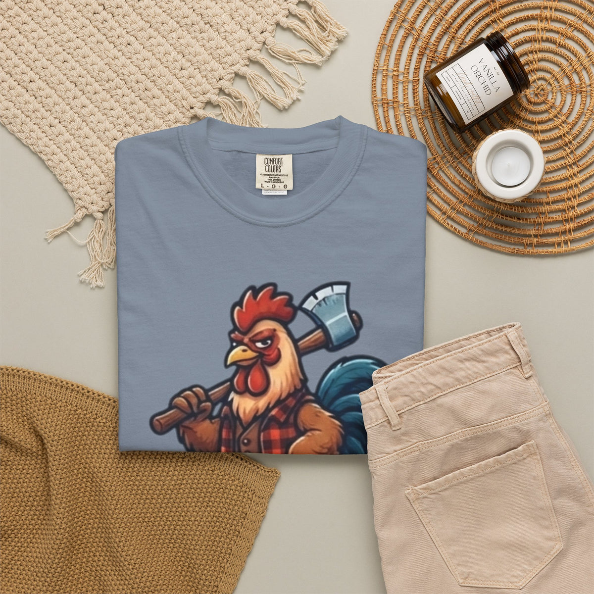 "Looking For A Little Peck" Unisex Garment-Dyed Tee