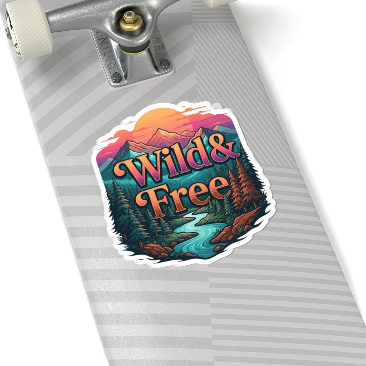 "Wild & Free" Sticker — Main