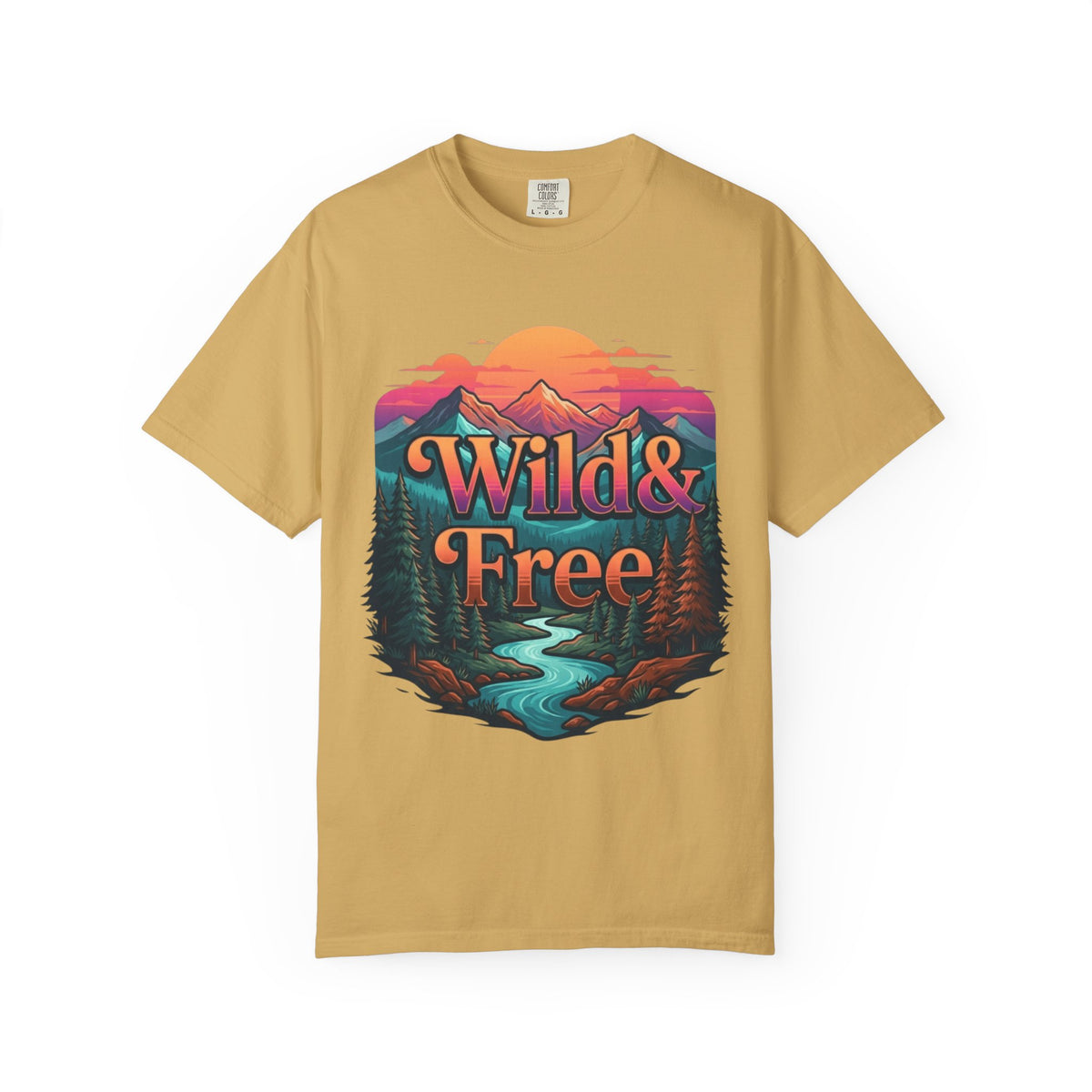 Color: Mustard | Wild & Free Unisex Garment-Dyed Tee