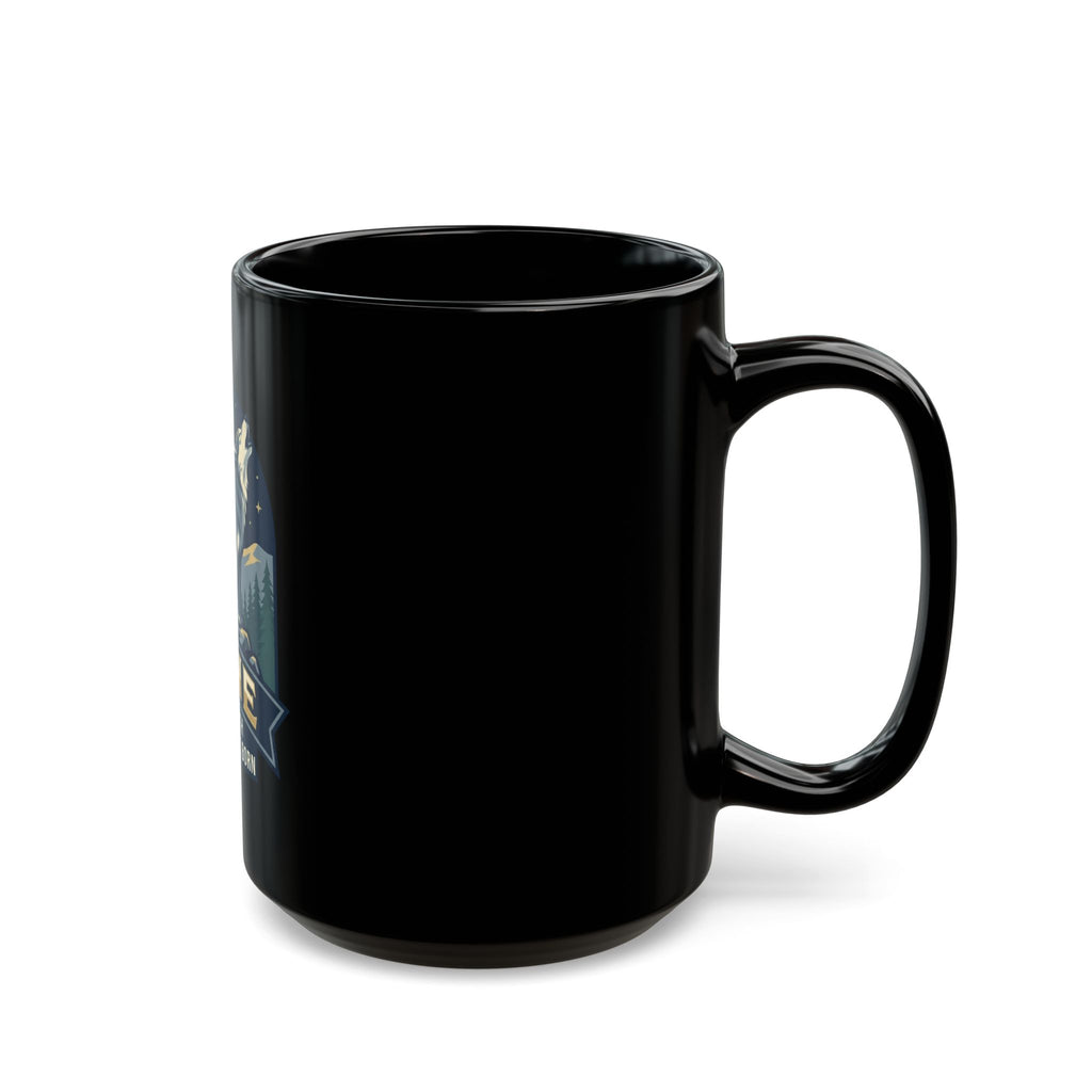 "June Legend" Black Ceramic Mug