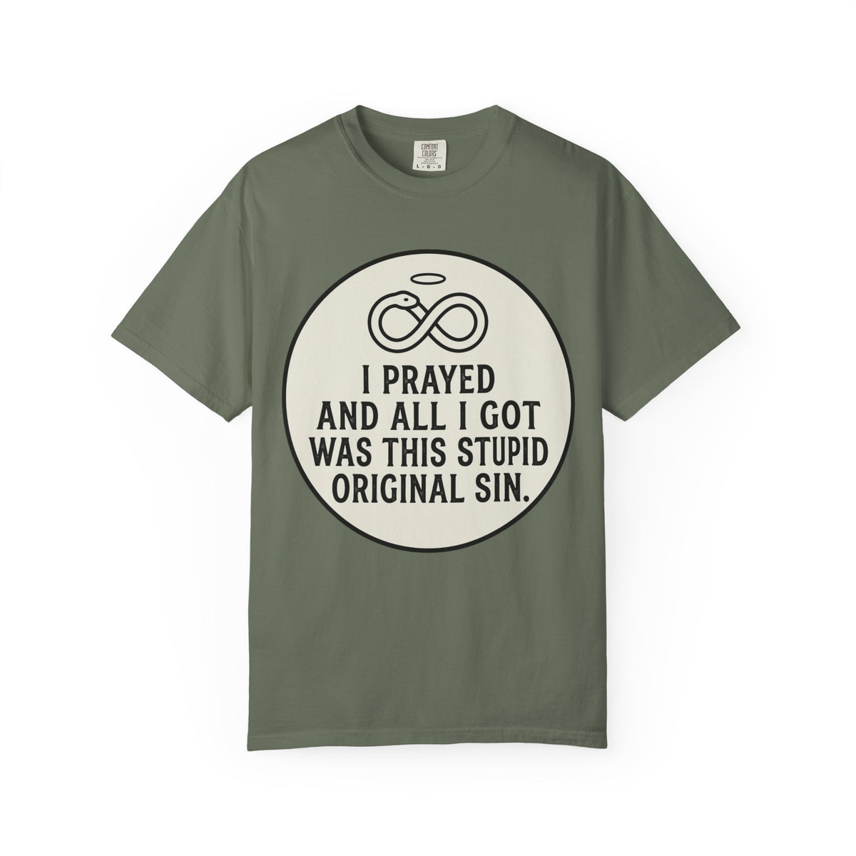 "Good Book Series Original Sin" Unisex Garment-Dyed Tee
