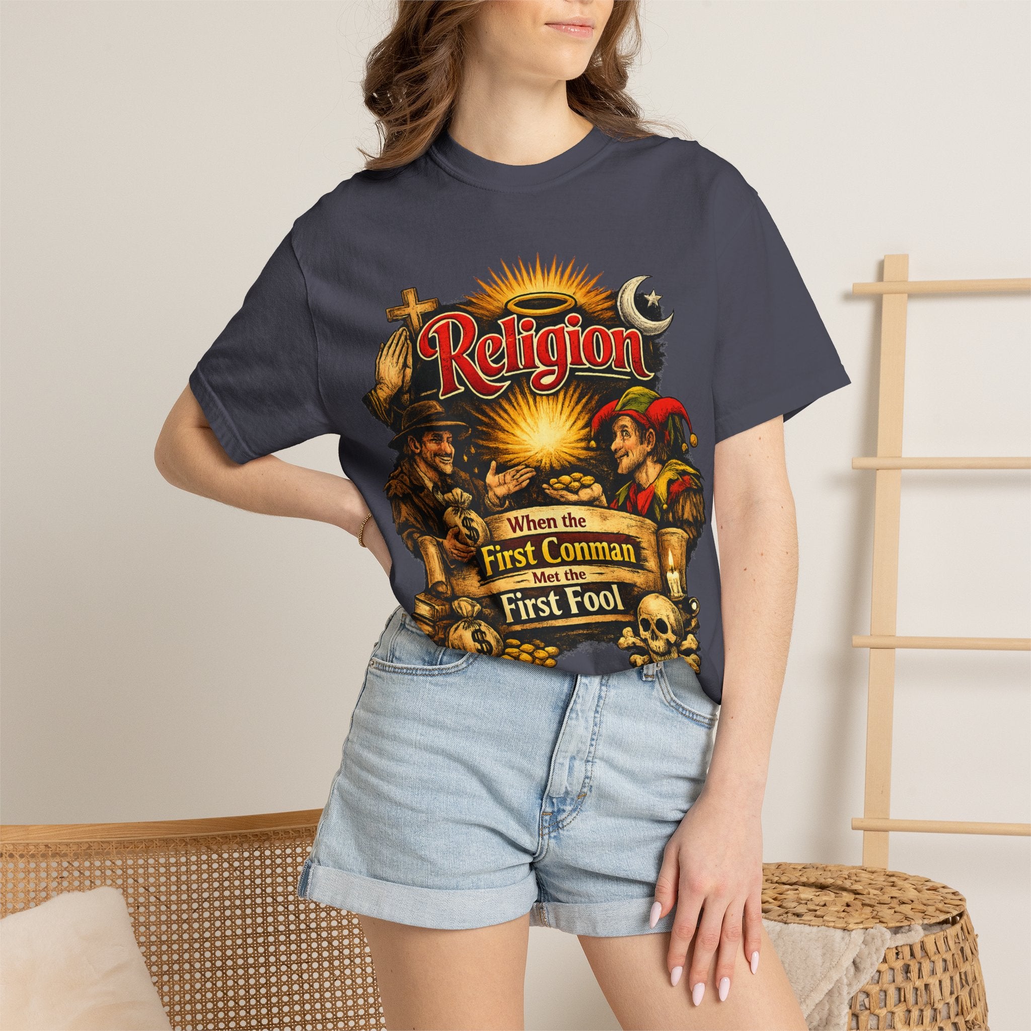 "The Original Transaction" Unisex Garment-Dyed T-shirt