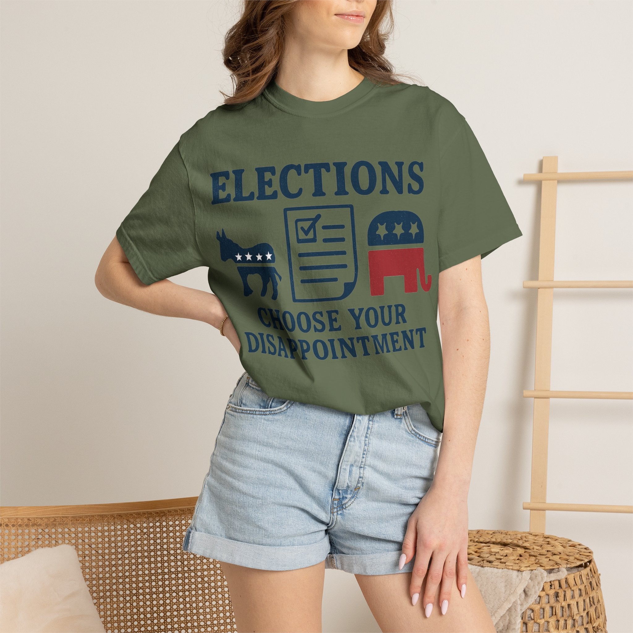 "Voting for the Best" Unisex Garment-Dyed T-shirt