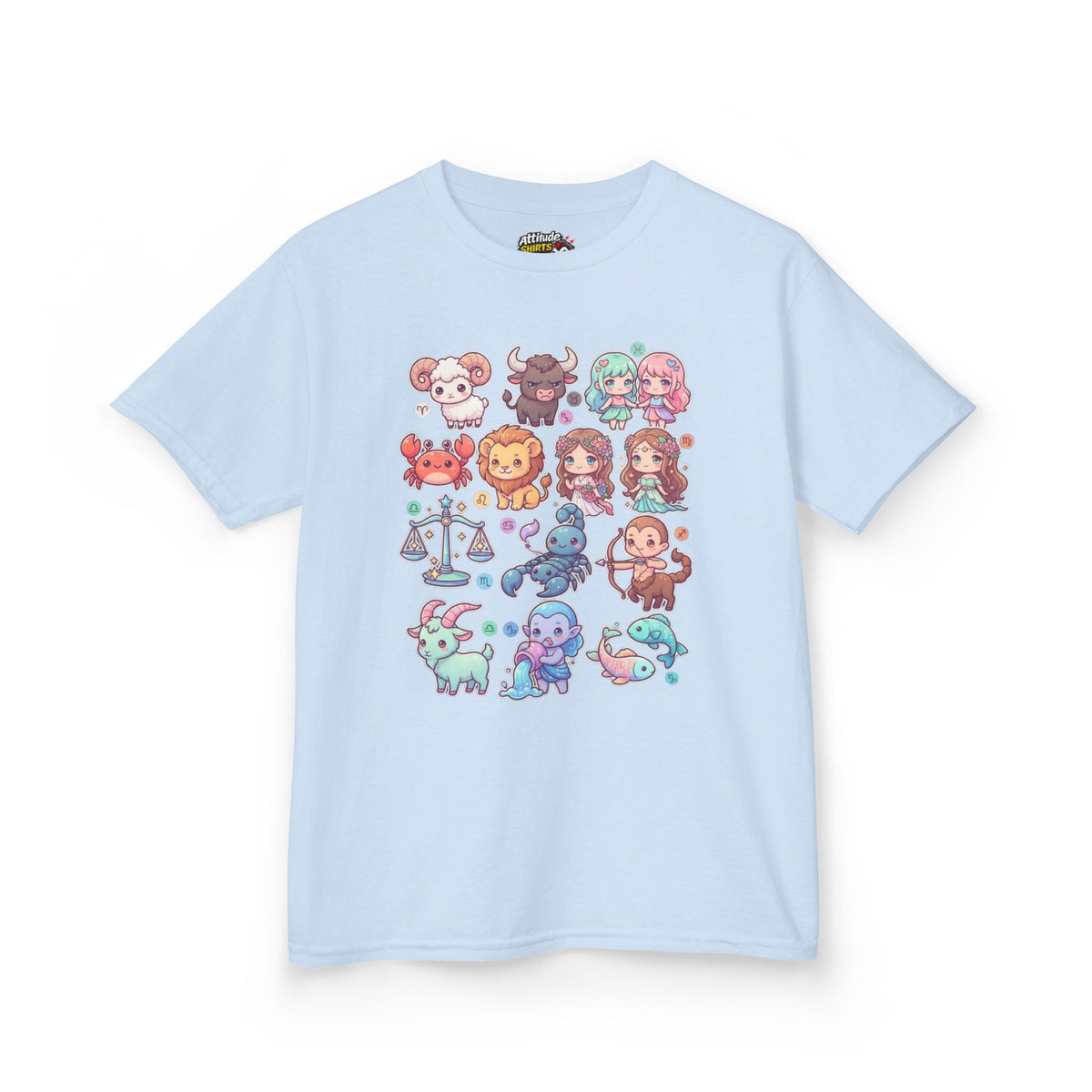 "Cute Chibi Zodiac" Kids Tee