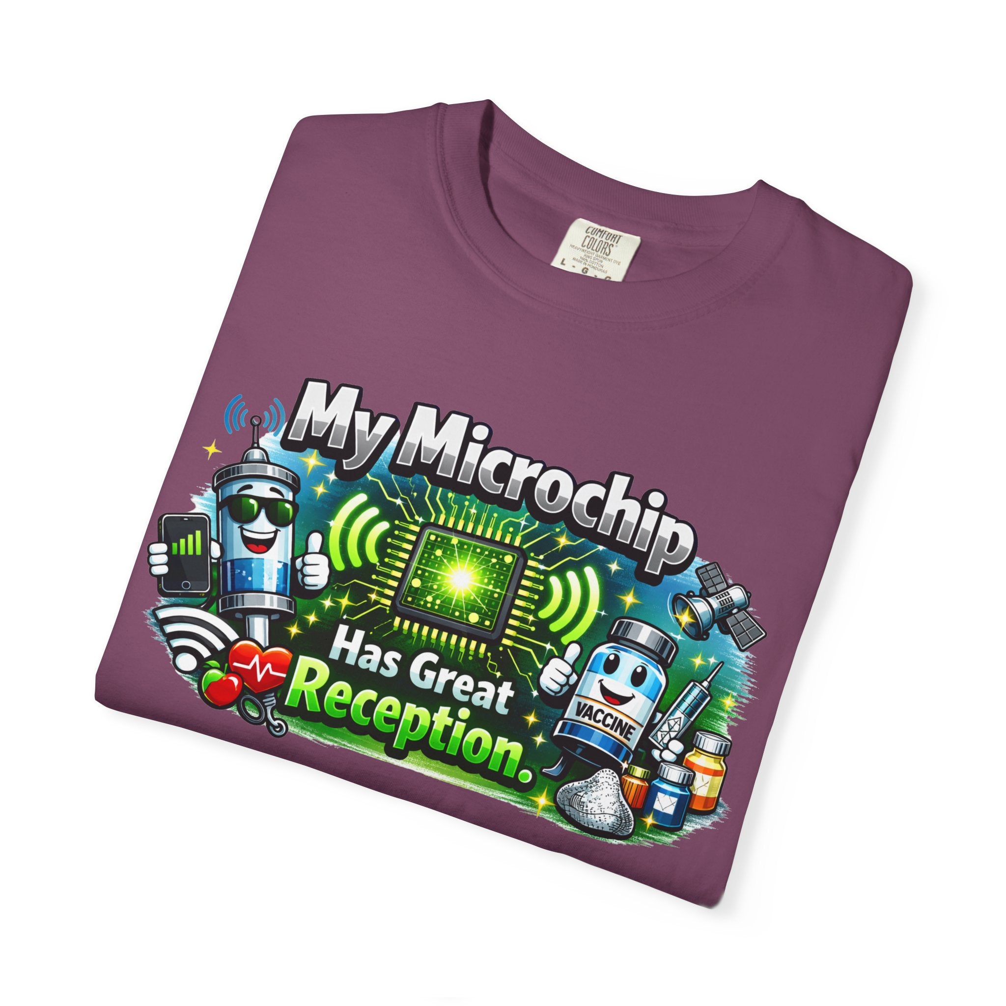 Great Reception Microchip | Garment-Dyed Tee — AttitudeShirts