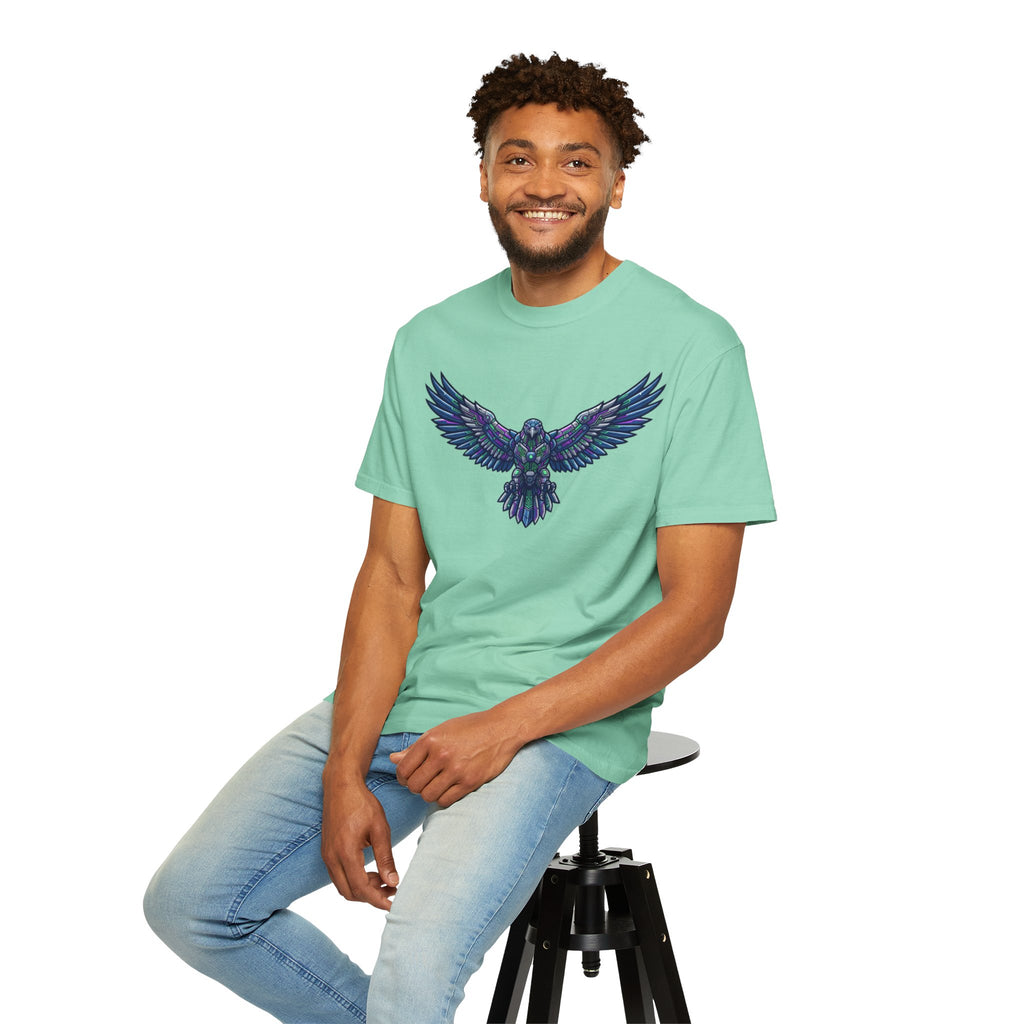 "Cyber Falcon" Unisex Garment-Dyed Tee