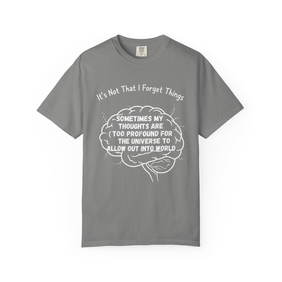 Color: Granite | Profound Thoughts 2 Unisex Garment-Dyed T-shirt