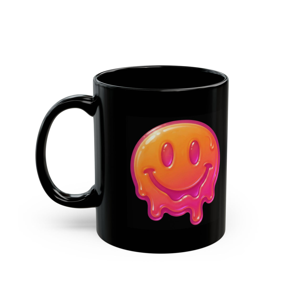 "Melting Hot" Black Ceramic Mug — Graphic