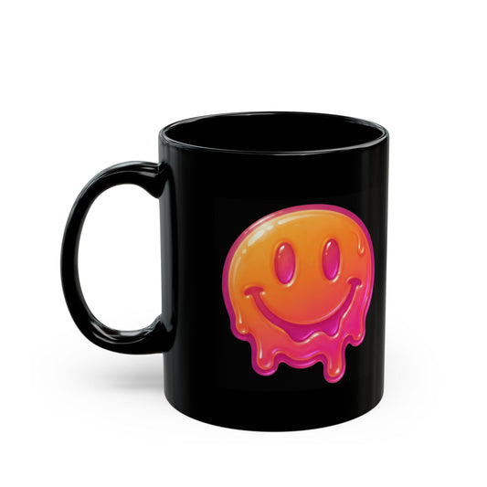 "Melting Hot" Black Ceramic Mug — Graphic