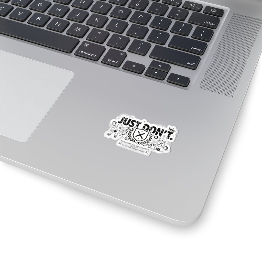 The Anti-Motivational Manifesto | Kiss-Cut Sticker — AttitudeShirts