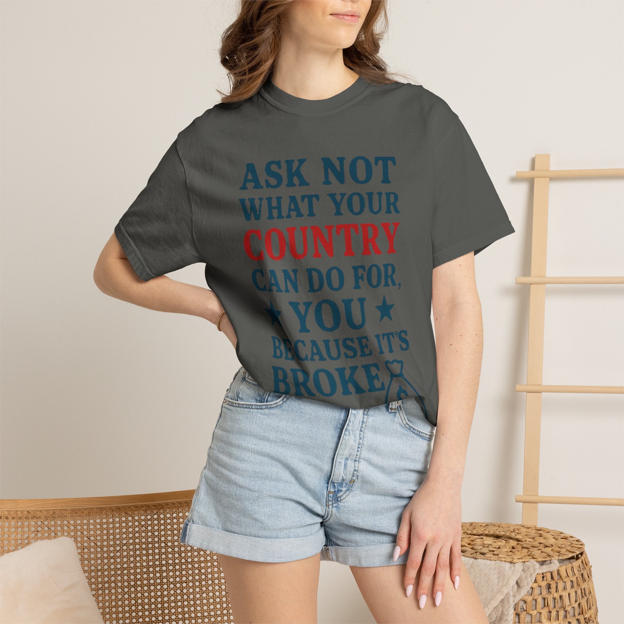 "Because It’s Broke" Unisex Garment-Dyed T-shirt