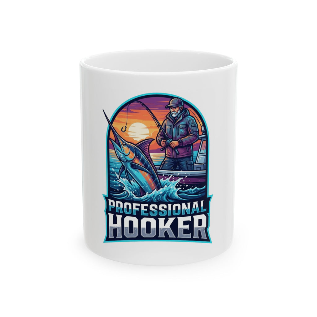 "Professional Hooker" White Ceramic Mug