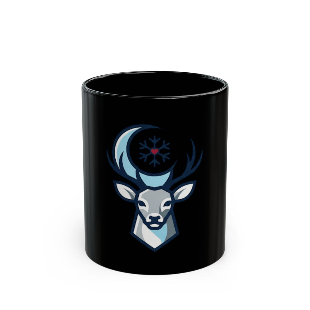 "February Legend" Black Ceramic Mug — Graphic