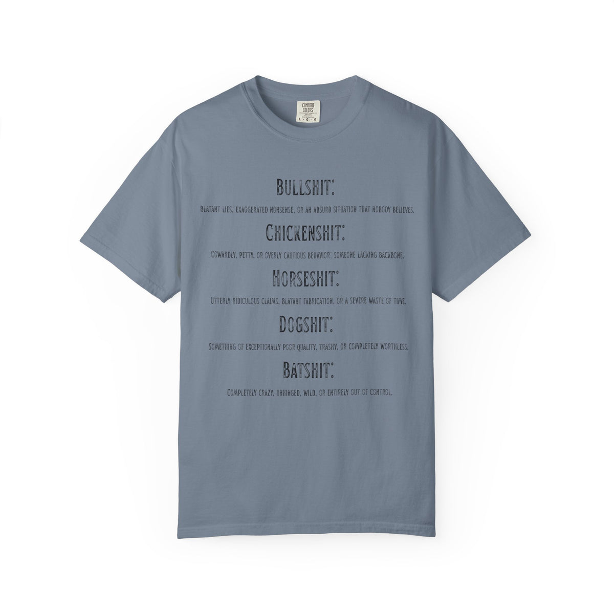 "Types of Shit" Unisex Garment-Dyed Tee