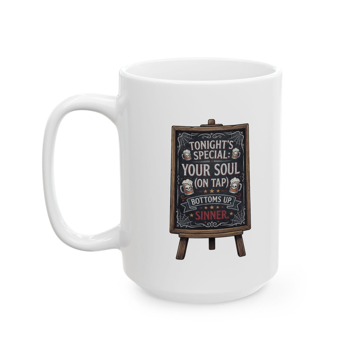 "Soul On Tap" White Ceramic Mug